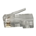 RJ45 CAT6 WITHOUT LOADER BAR PLUG NO LOADER BAR 100PK