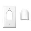 VANCO 120611X SINGLE GANG 2PC REVERSIBLE WALL PLATE ALMOND