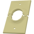 MIDLITE 1GSIV 1 GANG SPLITPORT WALL PLATE IVORY