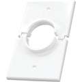 MIDLITE 1GSWH 1 GANG SPLITPORT WALL PLATE WHITE