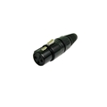 CALRAD 30528BK 3 PIN XLR FEMALE PLUG BLACK