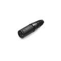 CALRAD 30529BK 3 PIN XLR MALE PLUG BLACK