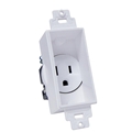 MIDLITE 4641W DECORA SINGLE POWER OUTLET 115V 15AMP WHITE