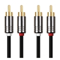 CALRAD 55-700-HG-15 HG DUAL RCA MALE TO MALE GOLD 15FT