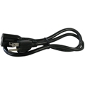 MIDLITE 6B 6 FOOT 15 AMP POWER CORD W/ GROUND BLACK