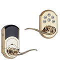 POLISHED BRASS LEVER ZWAVE PLUS SMARTCODE DEADBOLT