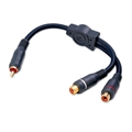 VANCO AGP3EX Y-CABLE RCA FEMAL TO DUAL RCA 6" MALE