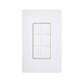 LUTRON CA-6PF-WH 6-PORT FRAME WHITE