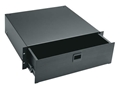 MIDDLE D4  4 SPACE 7" RACK DRAWER BLACK BRUSHED