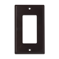 Wirepath Decorative Single Gang Wallplate Brown