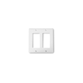 Wirepath Decorative Double Gang Wallplate White