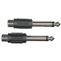 HOSA GPR-101 ADAPTOR RCA TO 1/4" TS 2PC