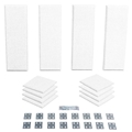 PRIMACOUSTIC LONDON8-WH 12 PC ROOM KIT 100 SQ FT WHITE