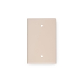 Wirepath Blank Standard Wallplate Almond