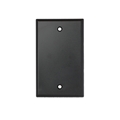 Wirepath Blank Standard Wallplate Black