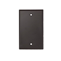 Wirepath Blank Standard Wallplate Brown