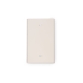 Wirepath Blank Standard Wallplate Light Almond