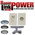 VANCO RL125021AL RAPID LINK DUAL RECESSED OUTLET LT ALM