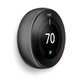 NEST THERMOSTAT CARBON BLK T3016US WIFI 95% 24V HVAC 3RD