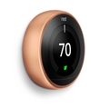 NEST THERMOSTAT COPPER T3021US WIFI 95% 24V HVAC 3RD GEN