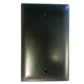 ONQ TP13BK SINGLE GANGE BLANK WALL PLATE BLACK