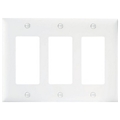 ONQ TP263W 3 GANG DECARA WALL PLATE WHITE