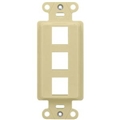 ONQ WP3413LA DECORATOR STRAP 3 PORT LIGHT ALMOND