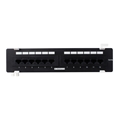 Wirepath WallMount  RJ45 Cat5e Patch Panel 12 Port