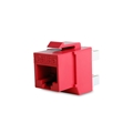 Wirepath Cat 5e RJ45 UTP Keystone Insert 180 Deg (Red)