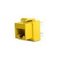 Wirepath Cat 5e UTP Keystone Insert 180 Deg (Yel)