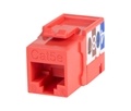 Wirepath Cat 5e RJ45 UTP Keystone Insert 90 Deg (Red)