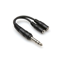 HOSA YMP-234 Y-CABLE 1/4" TRS TO DUAL 3.5MM TRSF