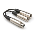 HOSA YXM-121 Y-CABLE XLR3F TO DUAL XLR3M 6"